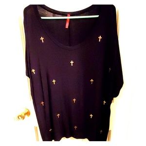 Gold Cross top